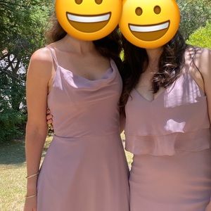 Jenny Yoo cowl neck bridesmaids dress